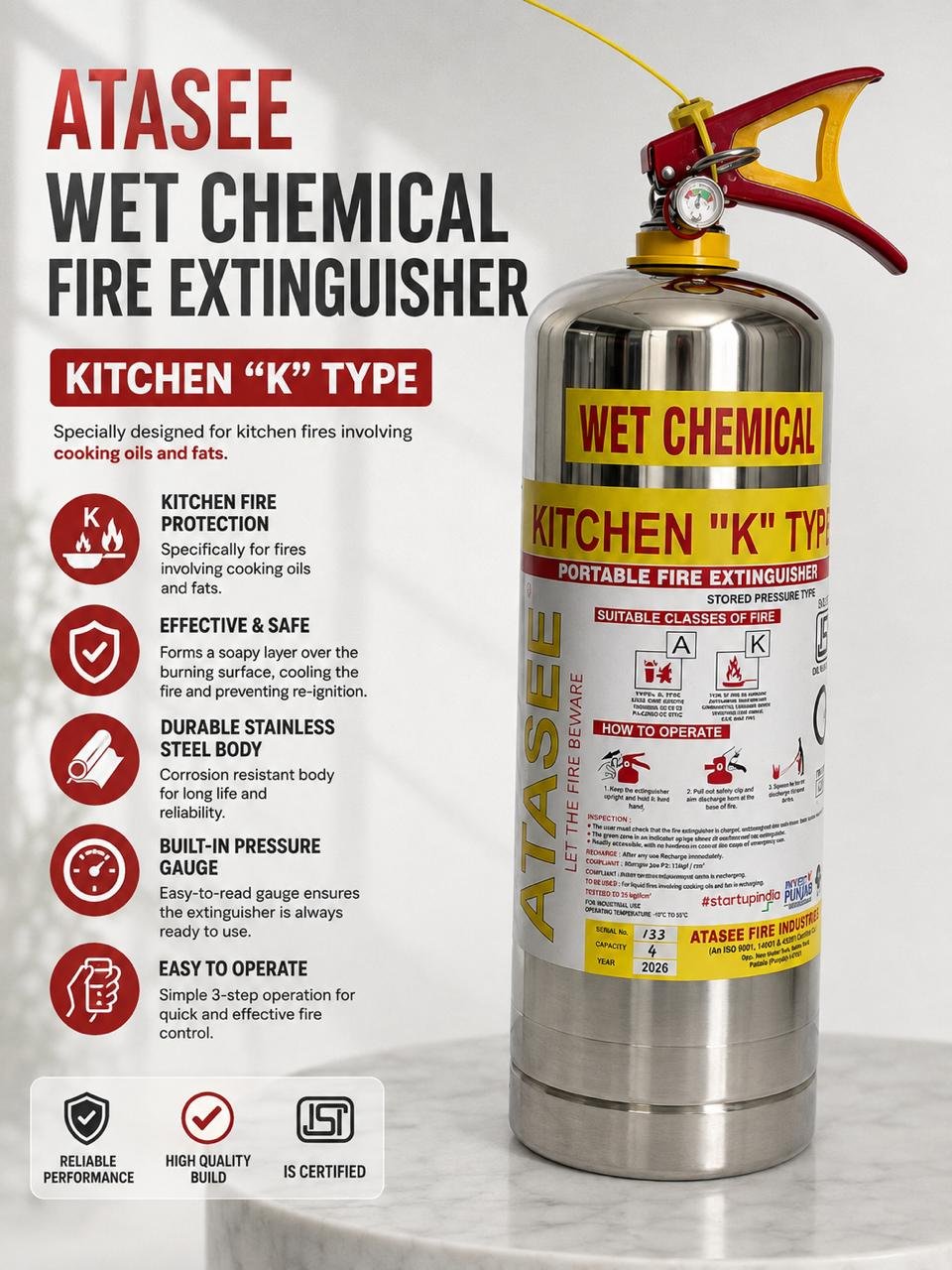 Wet Chemical Fire Extinguishers